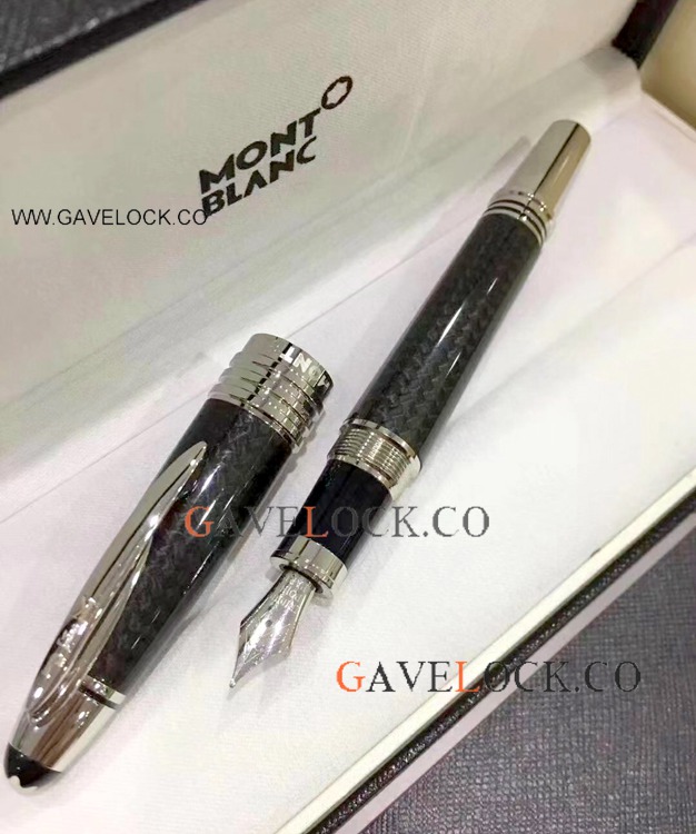 Copy Monte blanc JFK Fountain Pen - Carbon Fiber
